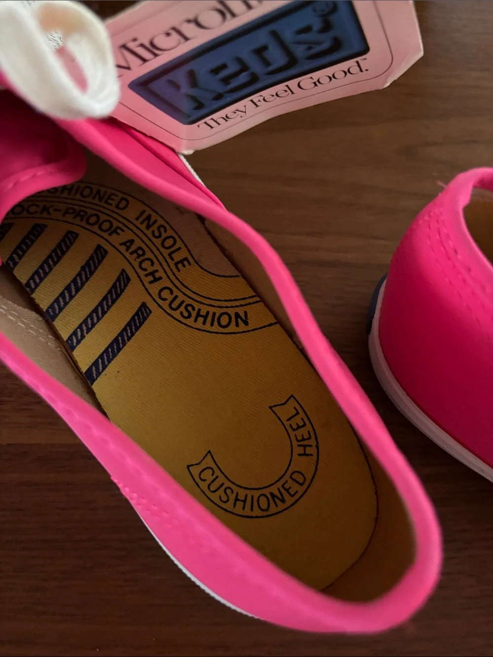 VINTAGE 90’S PINK MICROFIBER KEDS OXFORD SNEAKERS